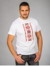 Men’s T-shirt with printed embroidery pattern "Grace"