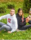 Мужская толстовка со штампованной вышивкой "Love"