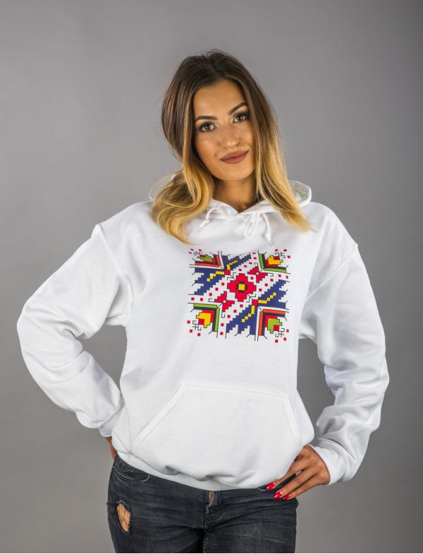 Damen Kapuzenpullover mit Stickerei "Palm Sunday"