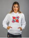 Weißes Top für zwei mit Stickerei "Love"