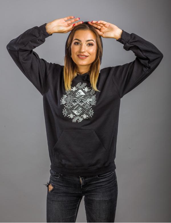 Women’s Hoodie with printed embroidery pattern "Wedding"
