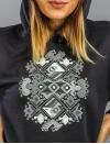 Women’s Hoodie with printed embroidery pattern "Wedding"