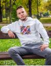 Мъжко бяло горнище с Шевица "Закрила"
