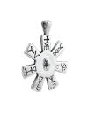 Silver Pendant the Pliska rosette 7247