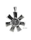 Silver Pendant the Pliska rosette 7247