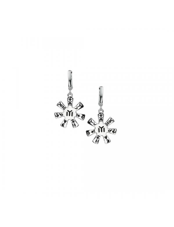 Silver Earrings the Pliska rosette