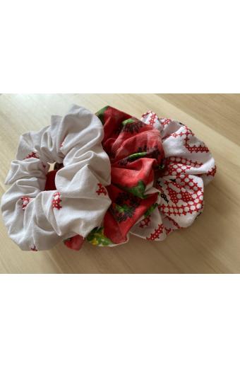 Scrunchie para el cabello "Flores"