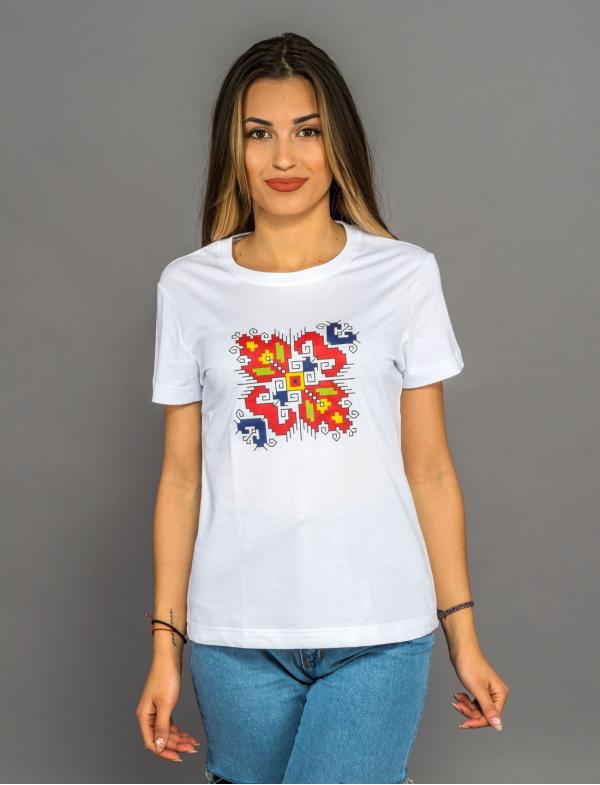 Camiseta de señora con la estampa del bordado de "Love"