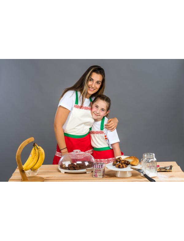 Дамска готварска престилка с ширит